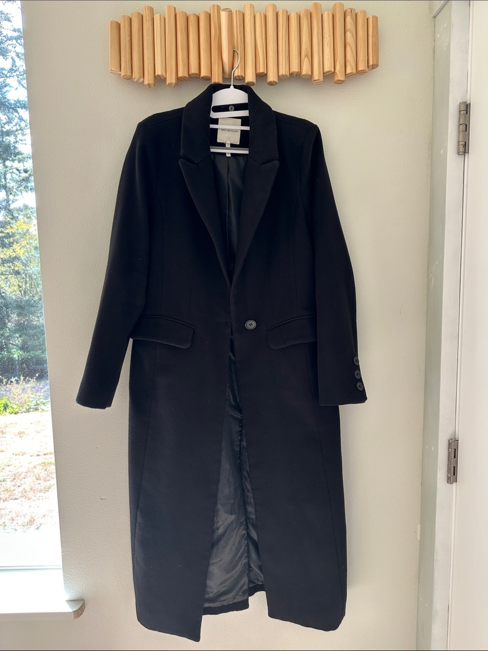 Women’s Avec Les Filles Black Long Coat